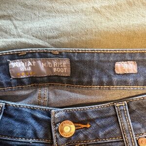 Ariat Rebar Mid Rise Bootcut Jeans in Blue